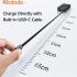 Mcdodo MC-3870 30W Built-In Retractable Cable Digital Display 10000mAh Power Bank - Black
